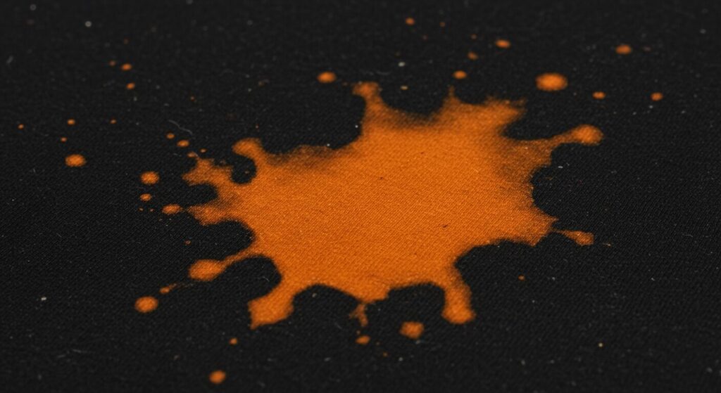 黒・色物の服にオレンジ色のシミが出たときの対処法