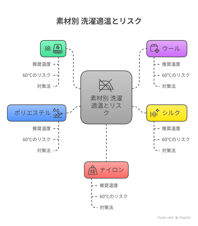 60度洗濯のデメリットと注意点｜縮み・色落ち・素材への影響とは？