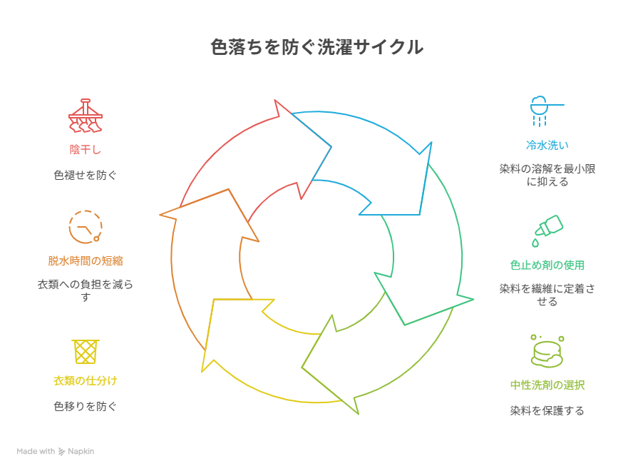 色落ち予防の具体的な方法