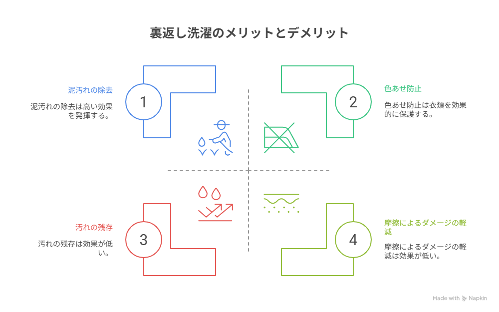 裏返し洗濯のデメリット